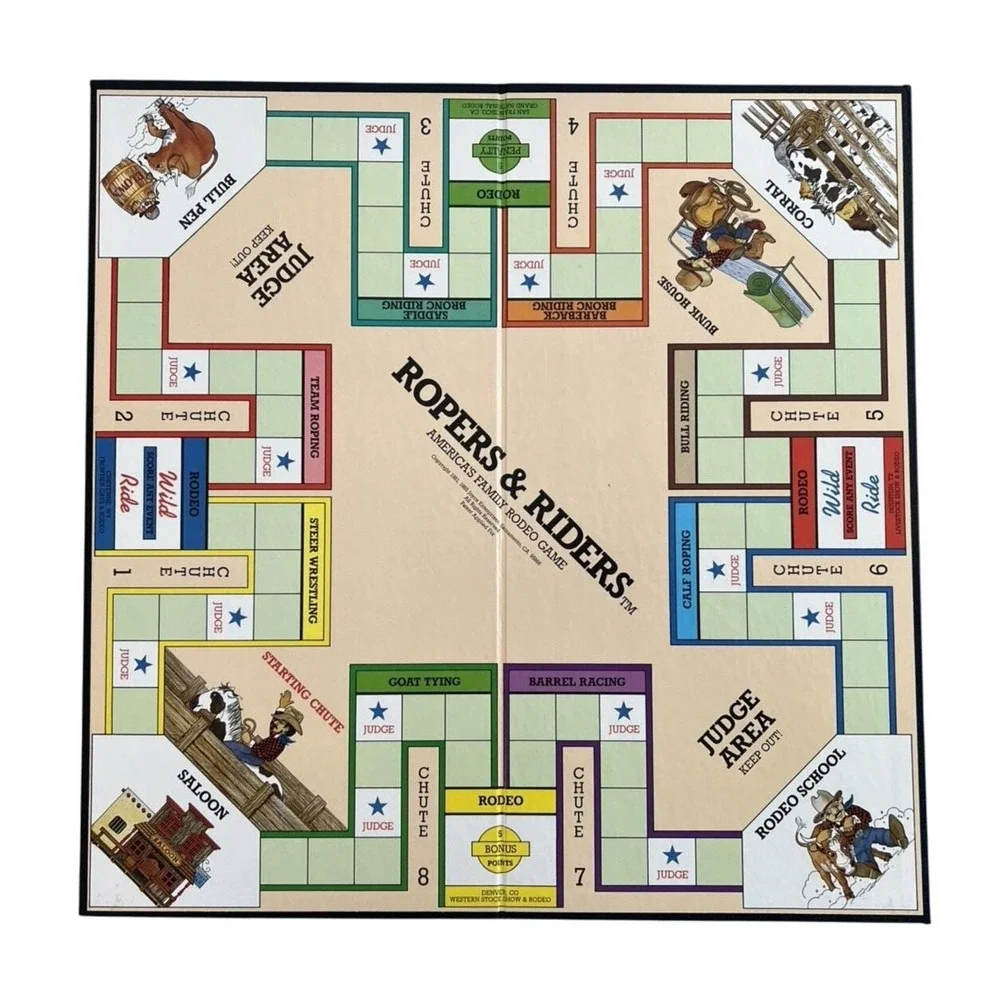 Ropers & Riders - America's Favorite Rodeo Game - RARE! - 100% Complete
